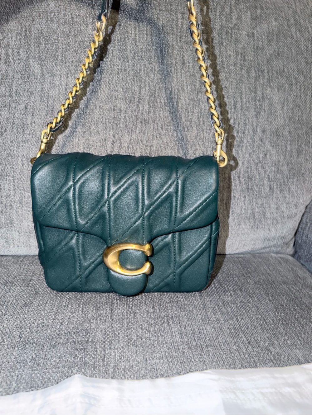 Coach Times Square tabby quilted leather